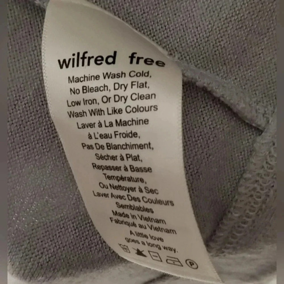 Wilfred Aritzia Free Zlata Open Long Cardigan Sweater Horizon Pale Blue… - Picture 6 of 7